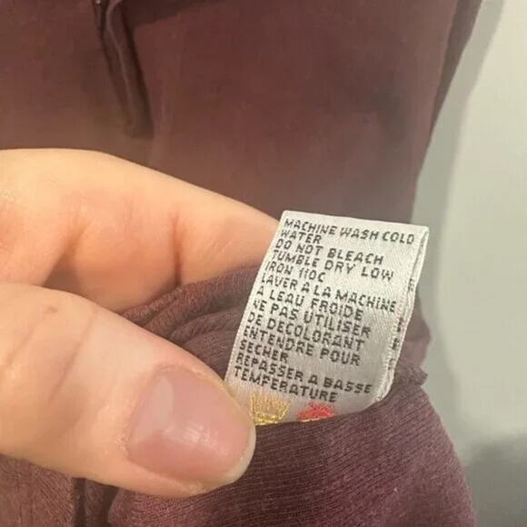 Balmain Paris Vintage Quarter Zip Pullover Top Red XL - Picture 8 of 8